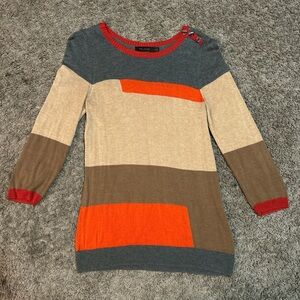 The Limited Multicolor Crew Neck Sweater